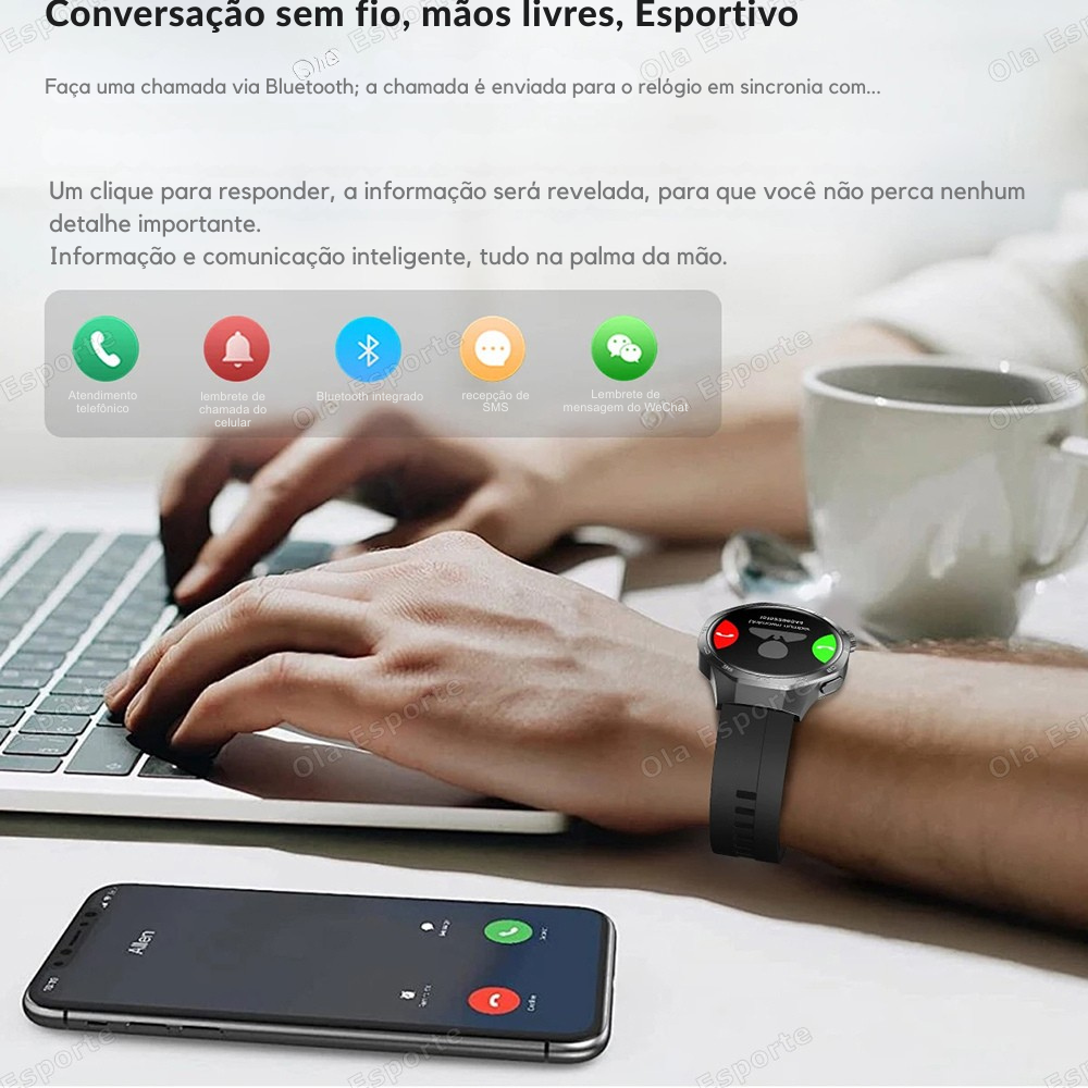 Smartwatch Watch 5 Pro Max - Tela AMOLED, GPS e NFC