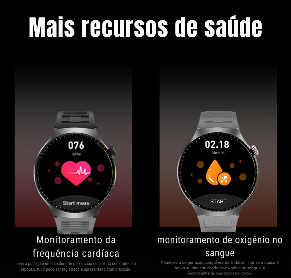 Smartwatch G.L Wear 2025 - Edição Executiva com Chamadas Bluetooth