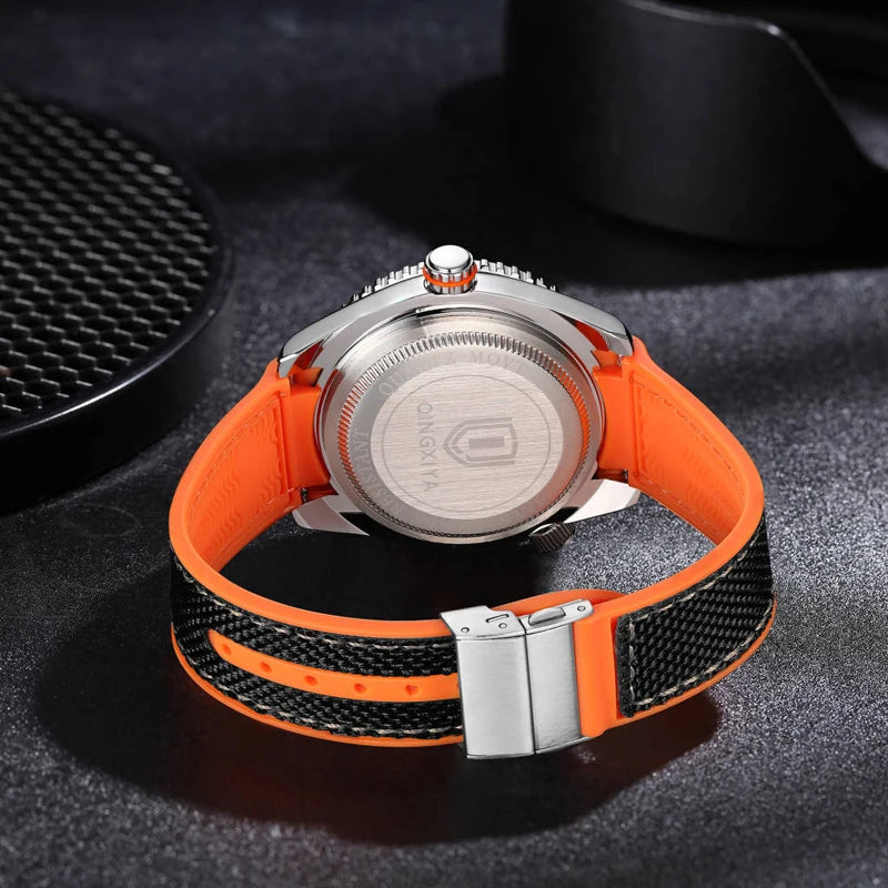 Relógio Masculino QINGXIYA Sport: Design Moderno com Pulseira de Silicone e Calendário