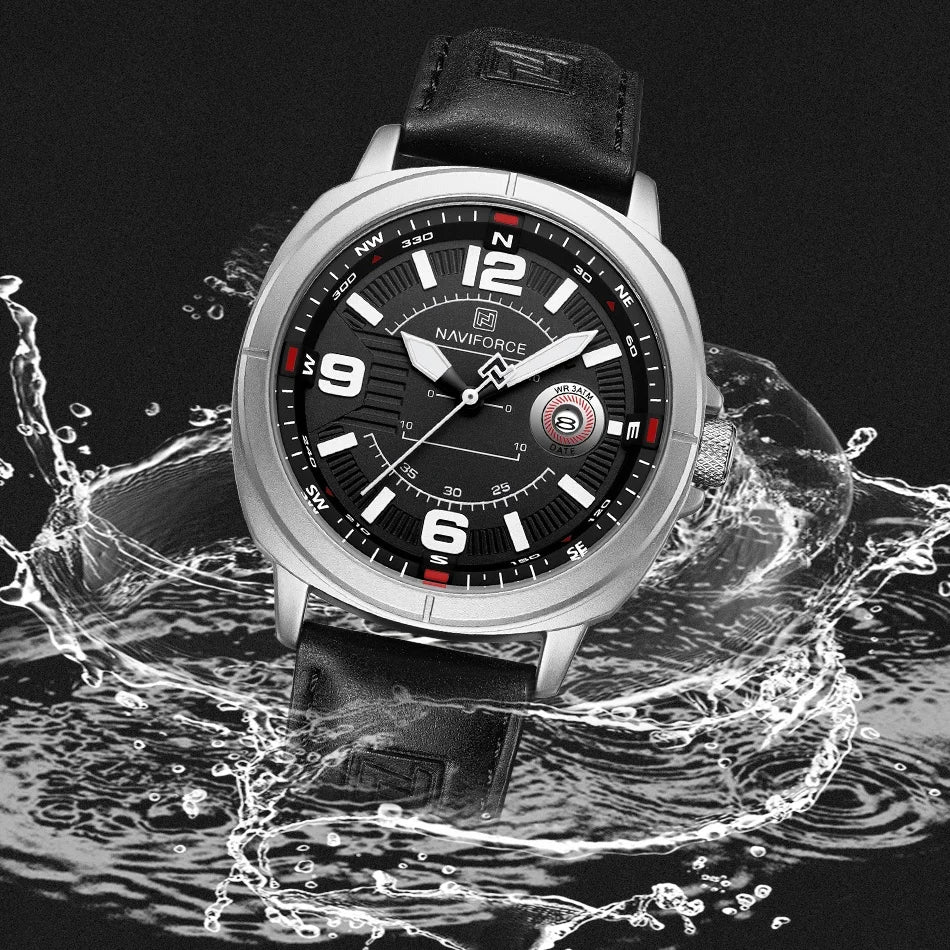 Relógio Masculino NAVIFORCE NF8078 | Lançamento 2025/2026 Estilo Sport-Casual