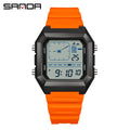 Relógio Masculino SANDA 6307 | Digital Esportivo com LED e Resistência à Águaent Fashion Electronic Watch Gift