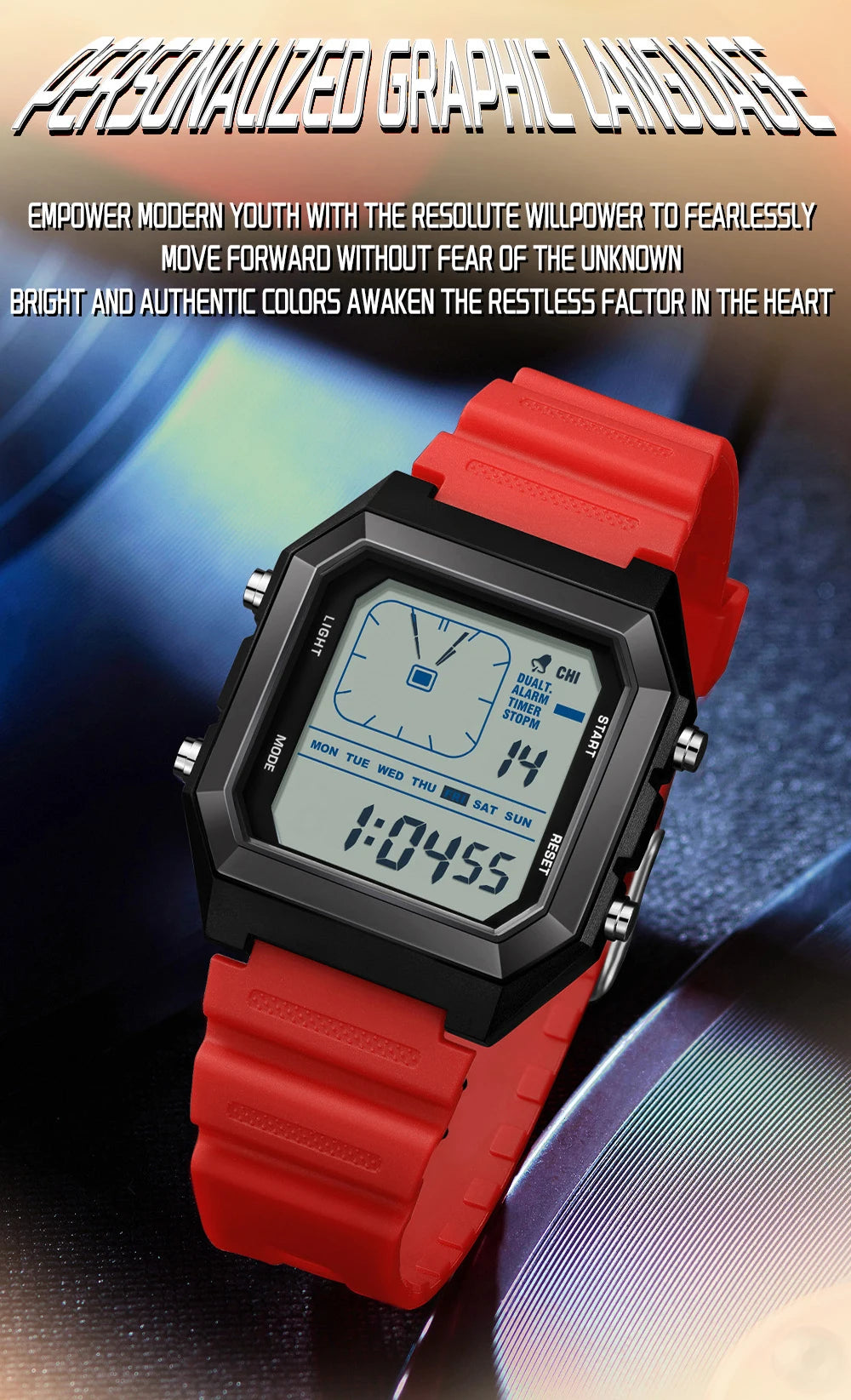 Relógio Masculino SANDA 6307 | Digital Esportivo com LED e Resistência à Águaent Fashion Electronic Watch Gift