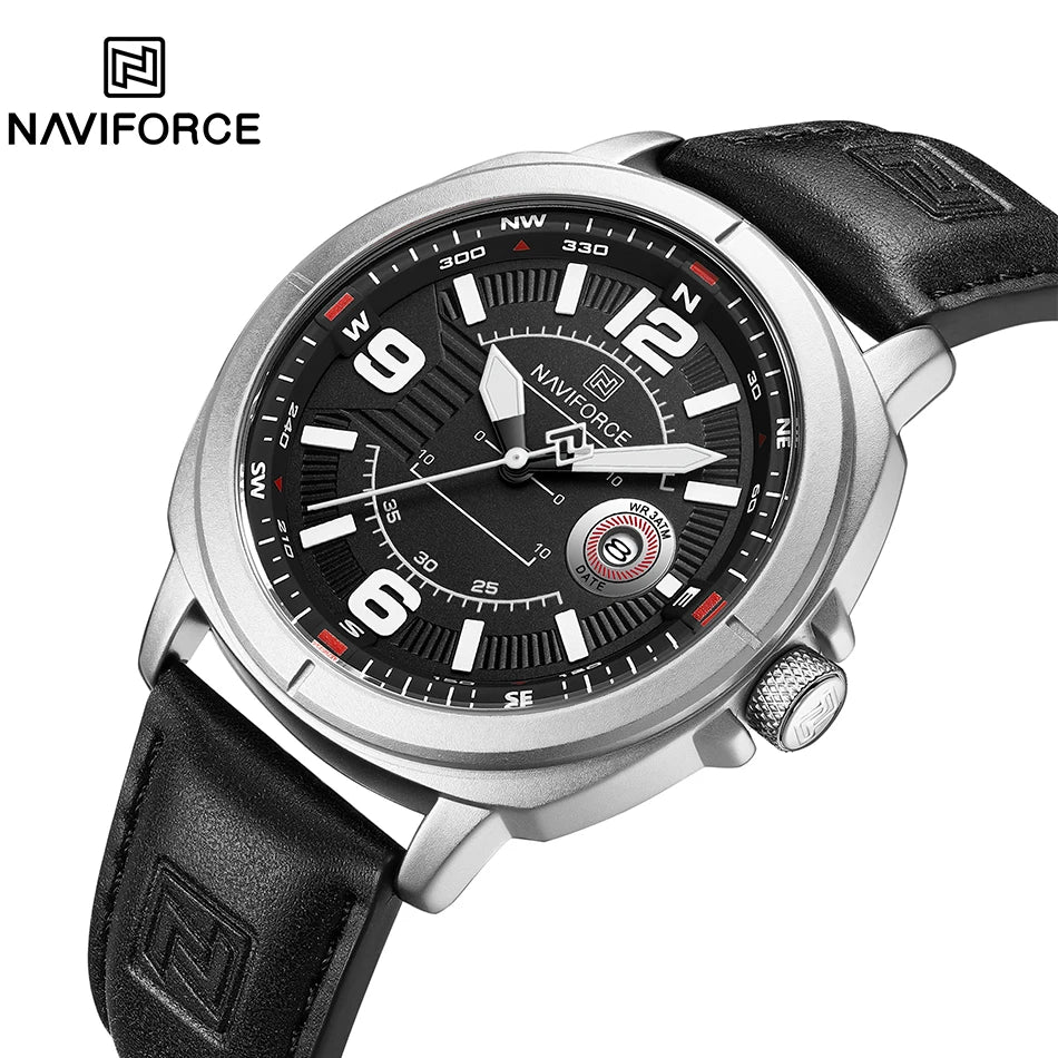Relógio Masculino NAVIFORCE NF8078 | Lançamento 2025/2026 Estilo Sport-Casual
