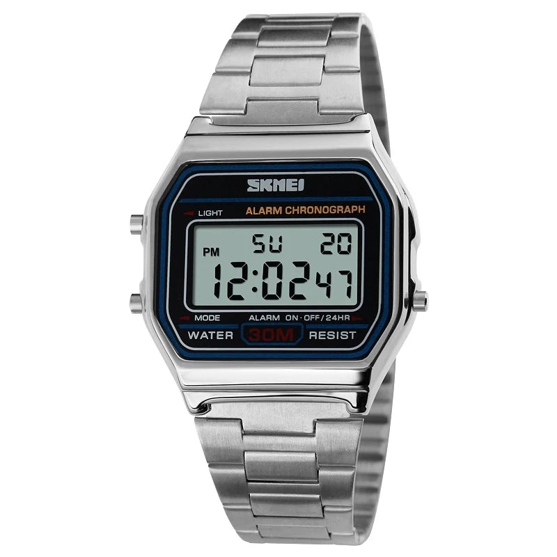Relógio Masculino SKMEI Retrô 1123 | Design Vintage em Aço e Movimento Japonês