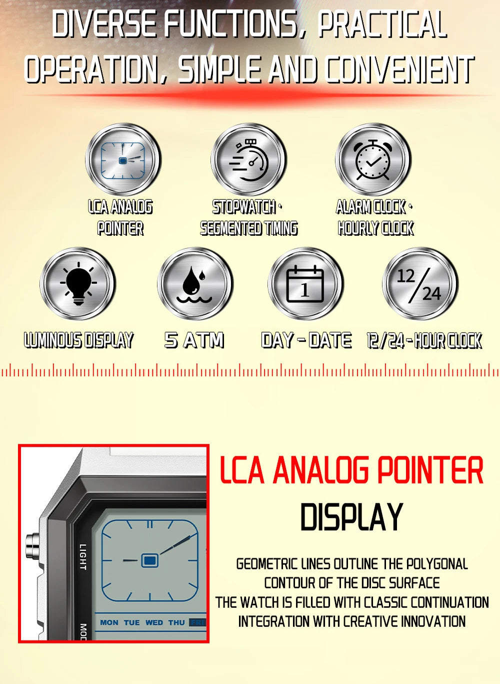 Relógio Masculino SANDA 6307 | Digital Esportivo com LED e Resistência à Águaent Fashion Electronic Watch Gift