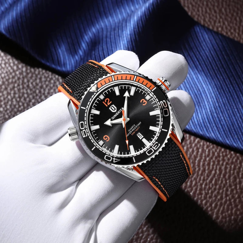 Relógio Masculino QINGXIYA Sport: Design Moderno com Pulseira de Silicone e Calendário